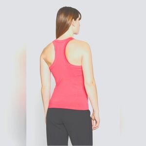 ATHLETA Hot Pink Racerback Tank With Bra Cups and Pockets | S